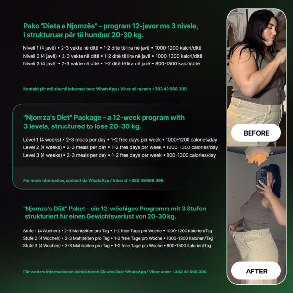 PAKO DIETA E NJOMZES LEVEL 1 , 2, 3